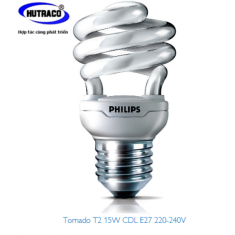 Bóng đèn Compact Philips Tornado 15W ánh sáng vàng