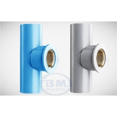 CHỮ T REN TRONG PVC MÉT