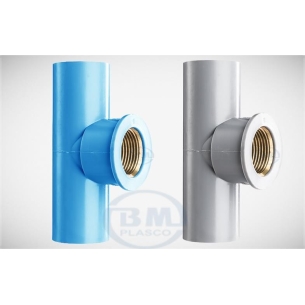 CHỮ T REN TRONG PVC MÉT